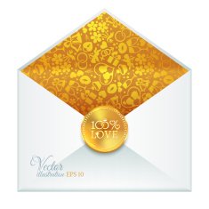 Classic wedding vintage badge N12