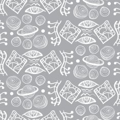 Vector gray and white seamless pattern