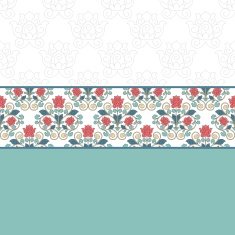 Floral oriental pattern in vintage style N2