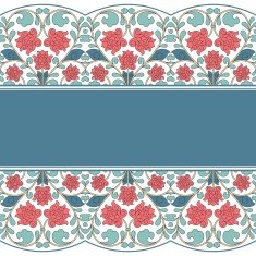 Floral oriental pattern in vintage style N4