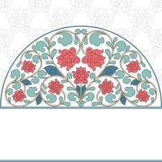 Floral oriental pattern in vintage style N6