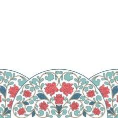 Floral oriental pattern in vintage style N7