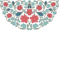 Floral oriental pattern in vintage style N9