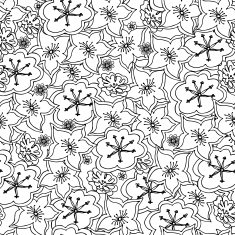 Monochrome seamless pattern N39