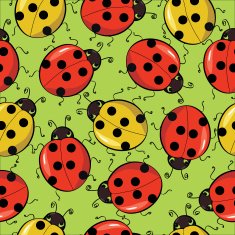 seamless background with ladybirds N3