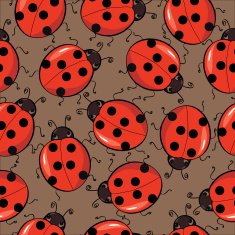seamless background with ladybirds N4
