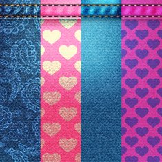 Background pattern Texture of denim fabric N6