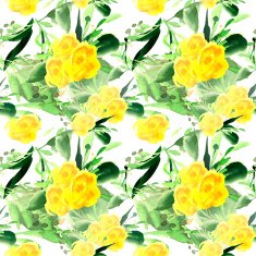 Wildflowers blooming delicate flowers background painted watercolors N27