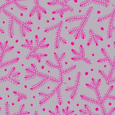 Seamless pattern with fir branches N2