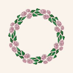 Floral Frame Hand drown flowers