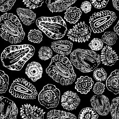 Strawberry hand drawn vintage seamless pattern N7