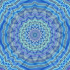 Tile with plastic star in blue purple and green color N2