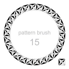 round pattern decor frame N2