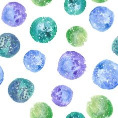 Watercolor Circle Pattern N5