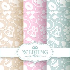 Pale romantic seamless patterns N2