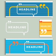 Set vector color lines with conversational bubble N3