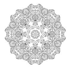 Simple round ornamet N2
