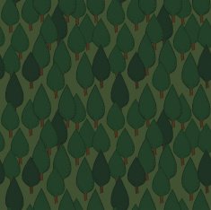 Summer tree seamless vector pattern