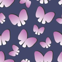 seamless background with silhouettes butterflies N4