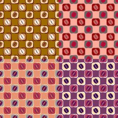 seamless background with coffee beans N2
