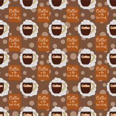 seamless background with hand drawn cup N2