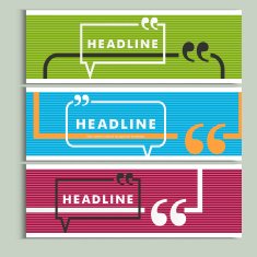 Set vector color lines with conversational bubble N5
