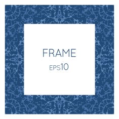 Vector frame with a texture of water