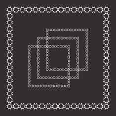 Set of intricate vector frames N3