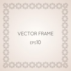 Intricate vector frame