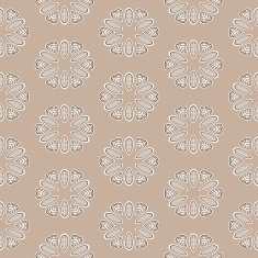 Seamless ornate pattern in brown