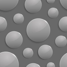 Black and white colored circles with light spot reflection