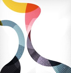 Colorful swirl wave lines N3
