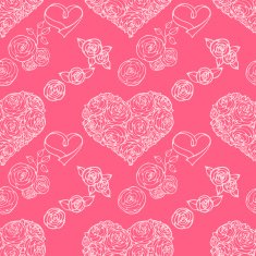 Vector seamless wedding background N5