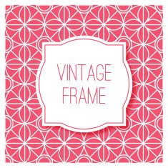 Graphic design vintage frame for logo and badges Abstract outline N6