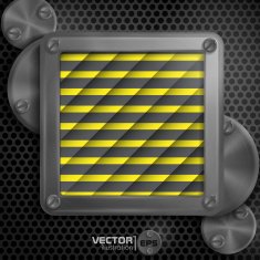 Metallic Frame With Screws