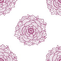 Seamless roses pattern Vector illustration N11