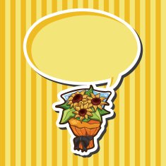 flower bouquet theme elements vector eps N21