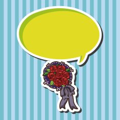 flower bouquet theme elements vector eps N23