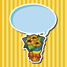 flower bouquet theme elements vector eps N26