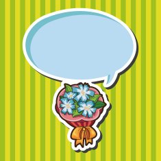 flower bouquet theme elements vector eps N36