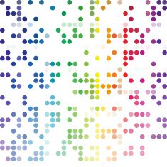 Colorful Random Dots Background Creative Design Templates N14