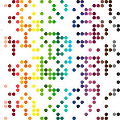 Colorful Random Dots Background Creative Design Templates N17