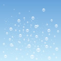 Blue Bubbles Background Vector
