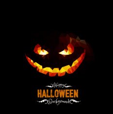Happy Halloween Geometrical Background Vector Eps 10 N2