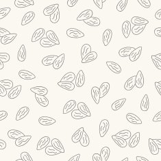 Seamless pattern with almonds