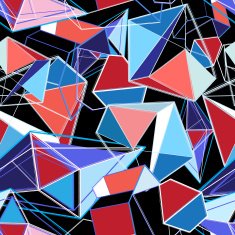 abstract pattern of structure polygons