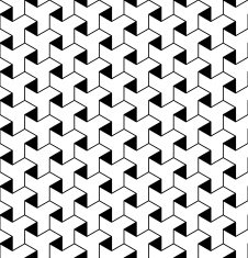 Black and white geometric seamless pattern N167