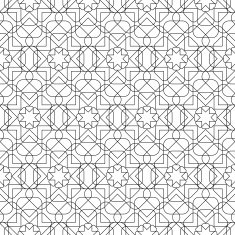 Black and white geometric seamless pattern with line N15