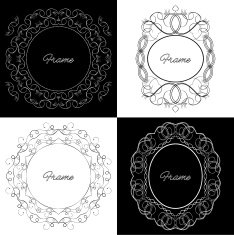 Collection of four stylish elegant frame N2