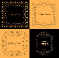 Collection of four stylish elegant frame N3